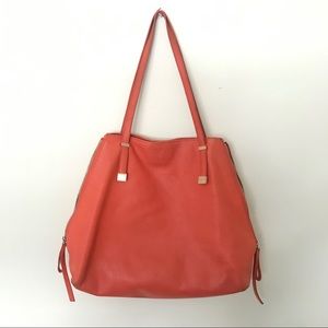 Joie Edie Leather Tote Bag - Orange